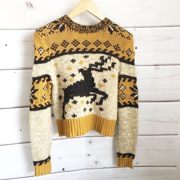 Free People Reindeer Knit Sweater - Picture 6 of 6